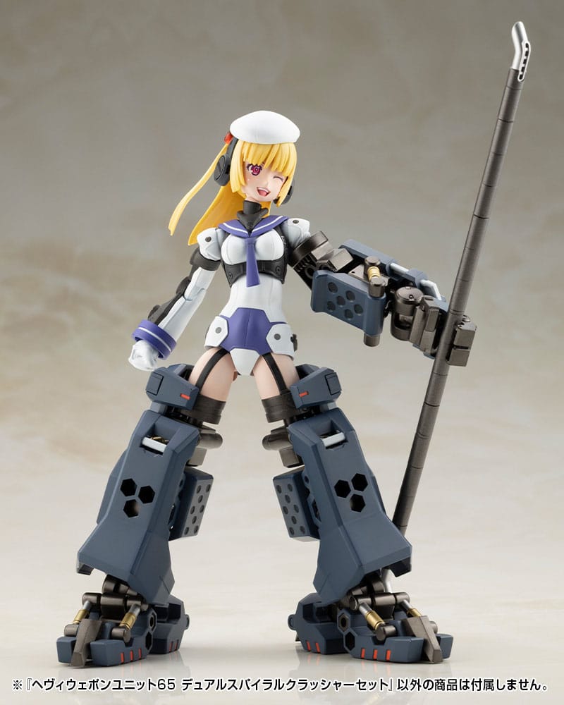 Kotobukiya M.S.G. Modelsæt Tilbehørssæt Heapon Unit 65 Dual Spiral Crusher Set