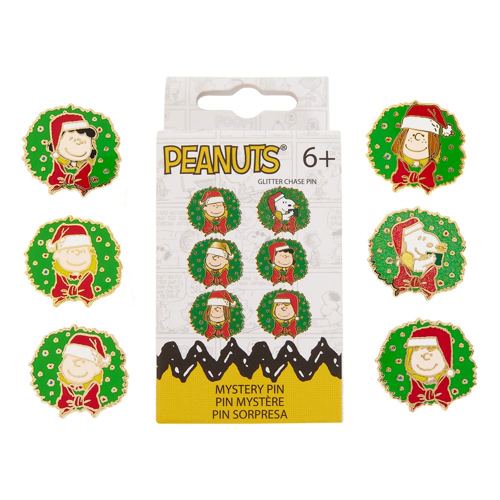 Peanuts by Loungefly Pines esmaltados Caja ciega Snoopy and Friends Surtido navideño (12)