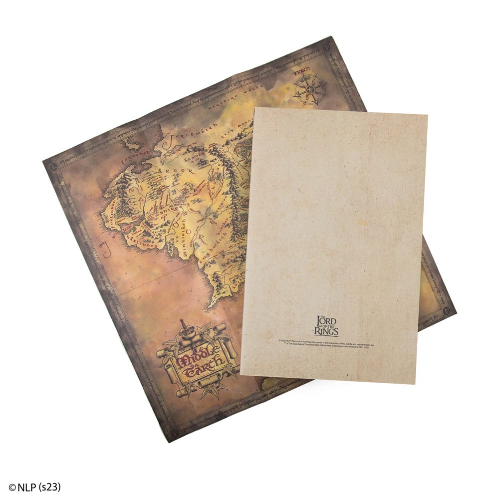 Herr der Ringe Notizbuchkarte der Mittelerde