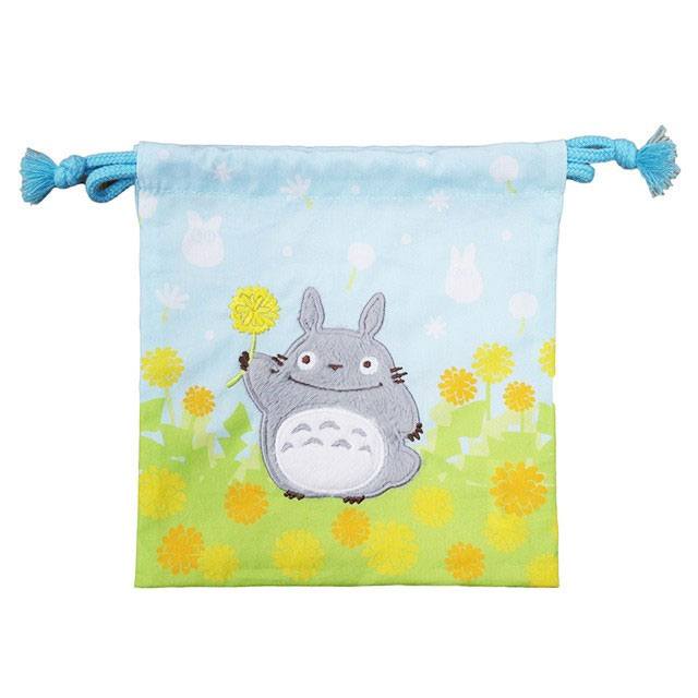 Min nabo Totoro vaskeri opbevaringspose totoro med blomster 20 x 19 cm