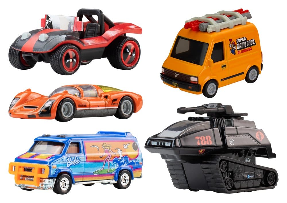 Hot Wheels Premium-Druckgussfahrzeuge 1/64 Pop Culture 979F Sortiment (10)