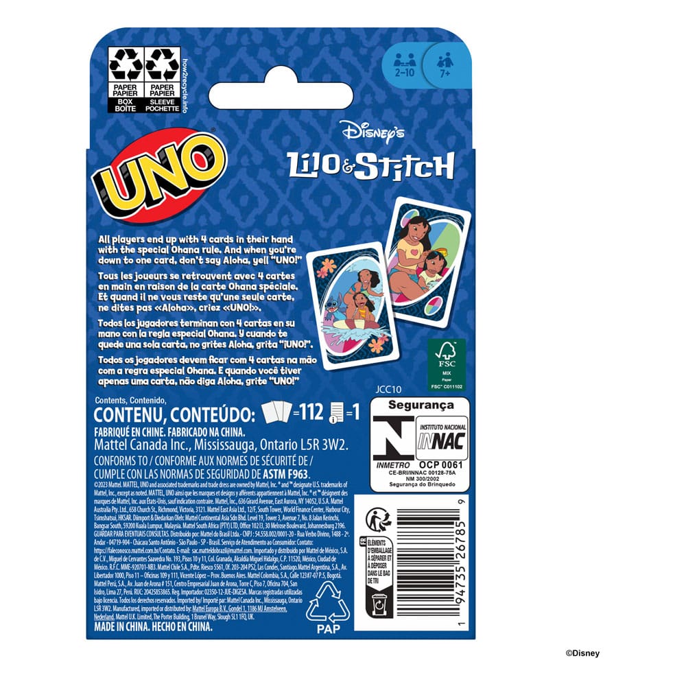 Lilo & Stitch Card Game Uno