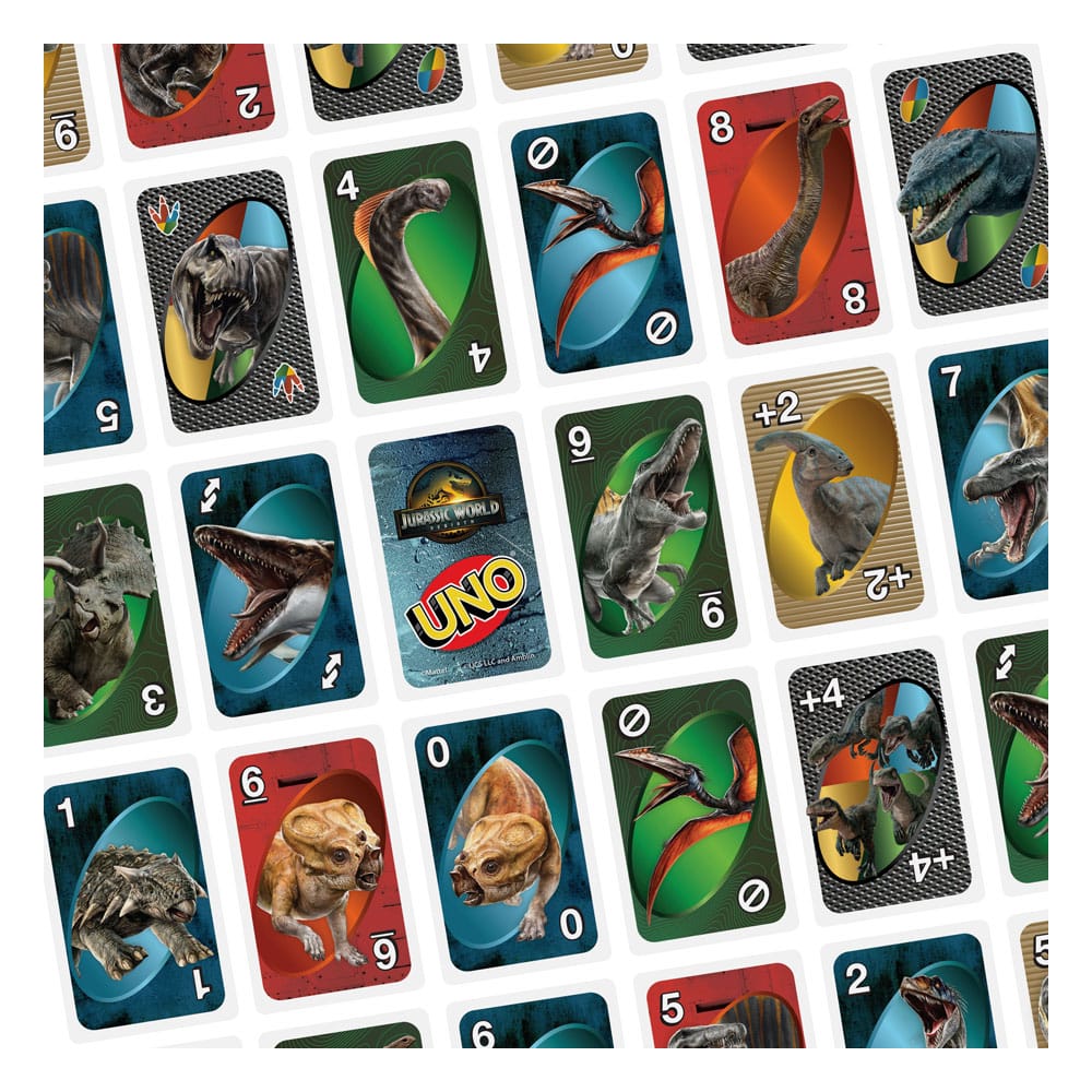 Jurassic World Rebirth Uno Card Game