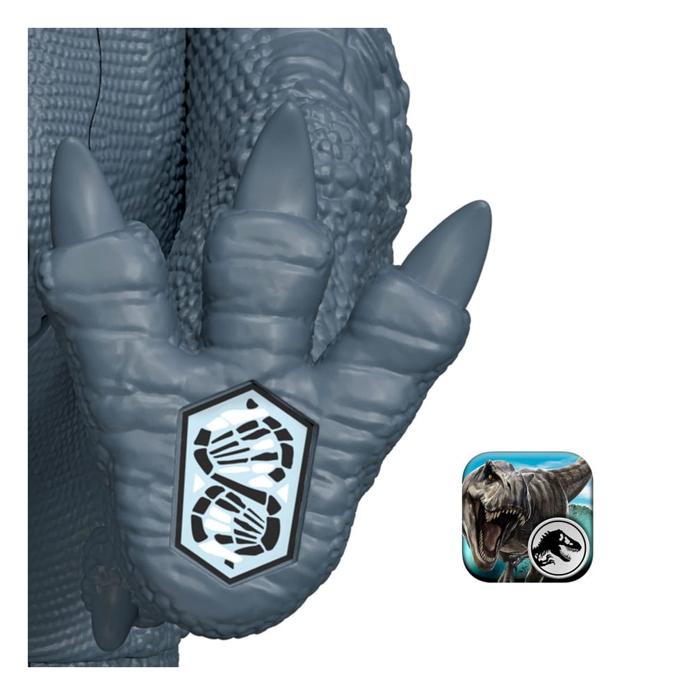 Jurassic World Rebirth Action figure con suono selvaggio ruggito Abelisaurus 12 cm