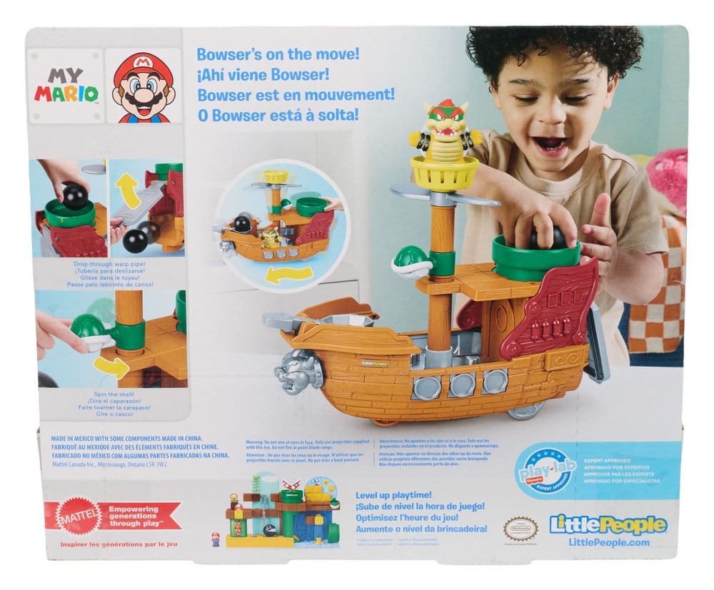 Mon Mario Little People Playset Le dirigeable de Bowser