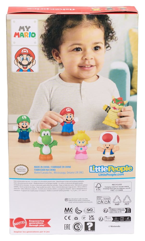 My Mario Little People Collector Mini Figura 6-Paket 7 cm