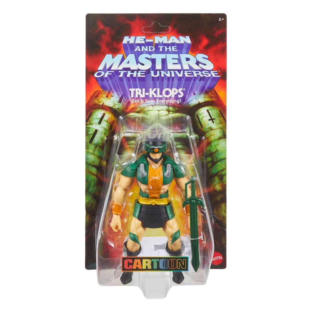 Figura de acción Masters of the Universe Origins Colección Cartoon: Tri-Klops 14 cm