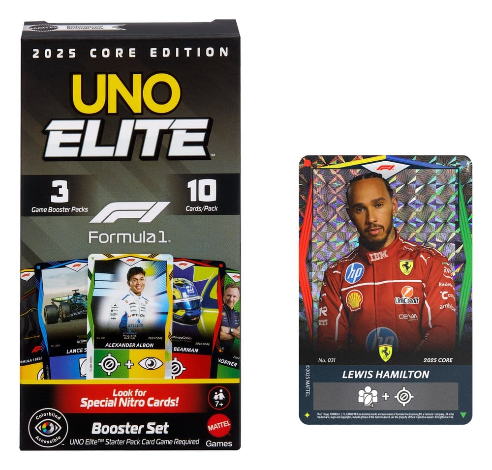 Formel 1 UNO kortspel Elite F1 Booster-set