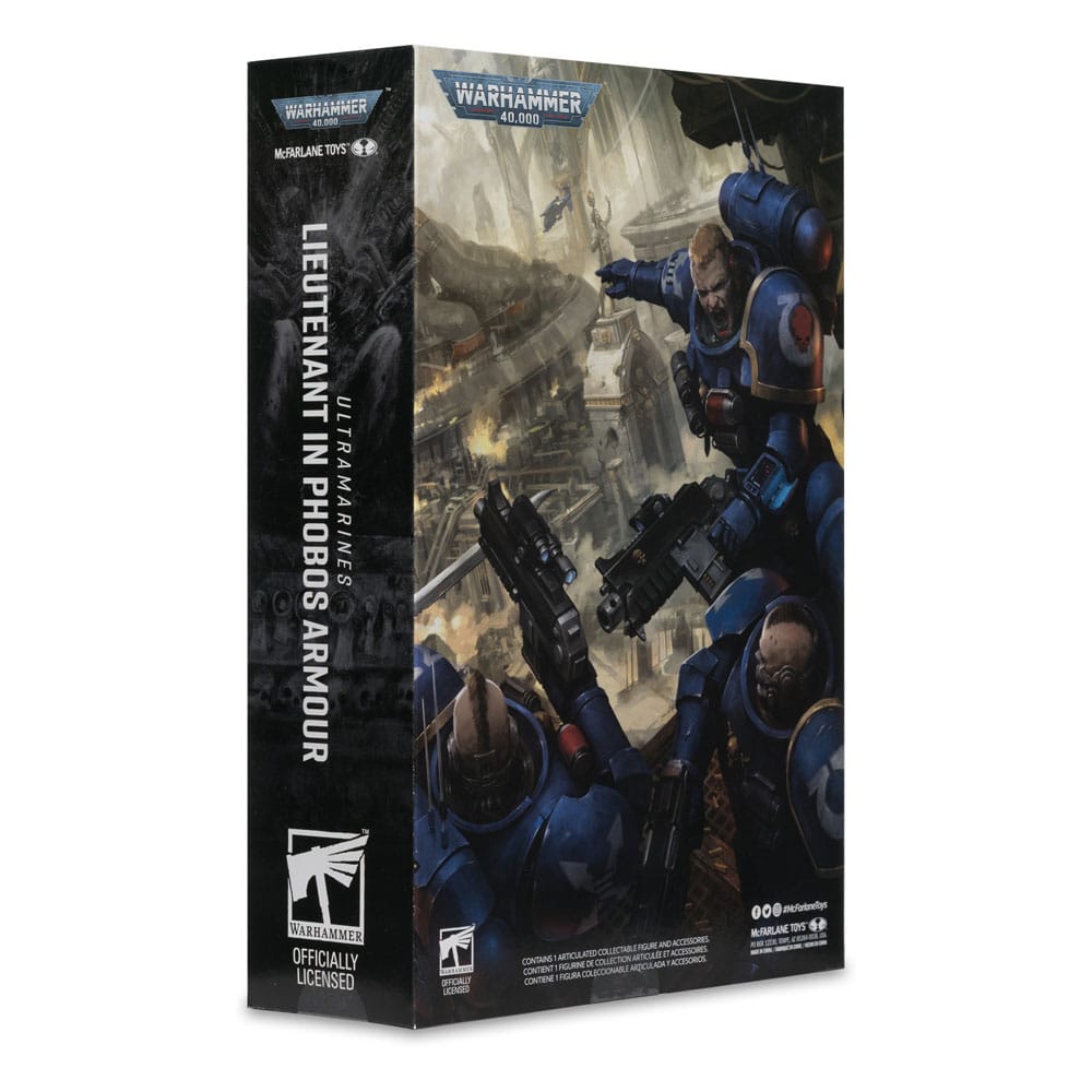 Warhammer 40.000 aksiyon figürü Phobos zırhında (ultramarinler) 18 cm