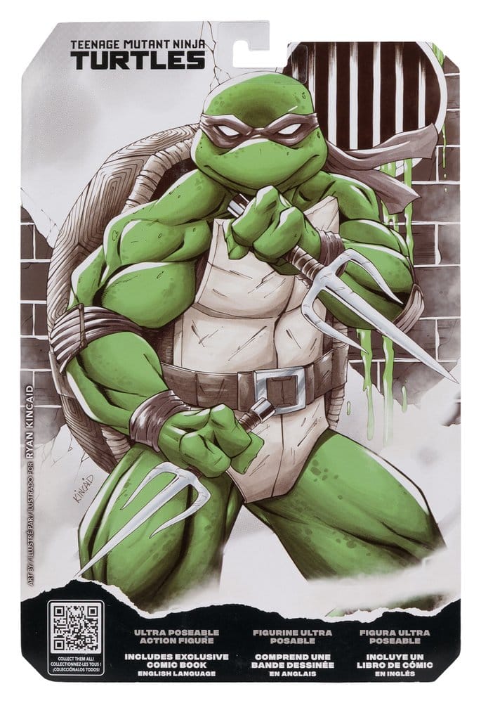 Teenage Mutant Ninja Turtles Page Punchers Action Figure (Svart Vit & Grön) (Red Platinum Edition) 13 cm