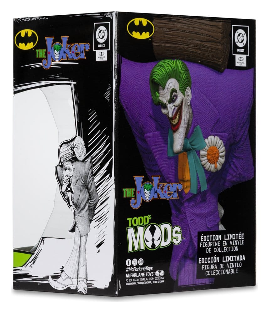 DC Direct Estatua de Vinilo Coleccionista El Joker (Edición Limitada Todd's Mods) 13 cm