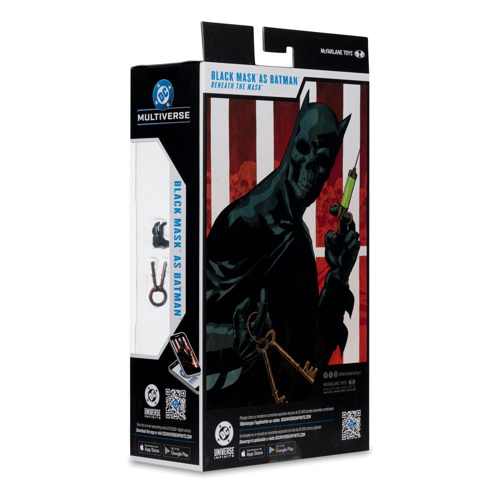 DC Multiverse Actiefiguur Zwart Masker als Batman (Onder het Masker) 18 cm