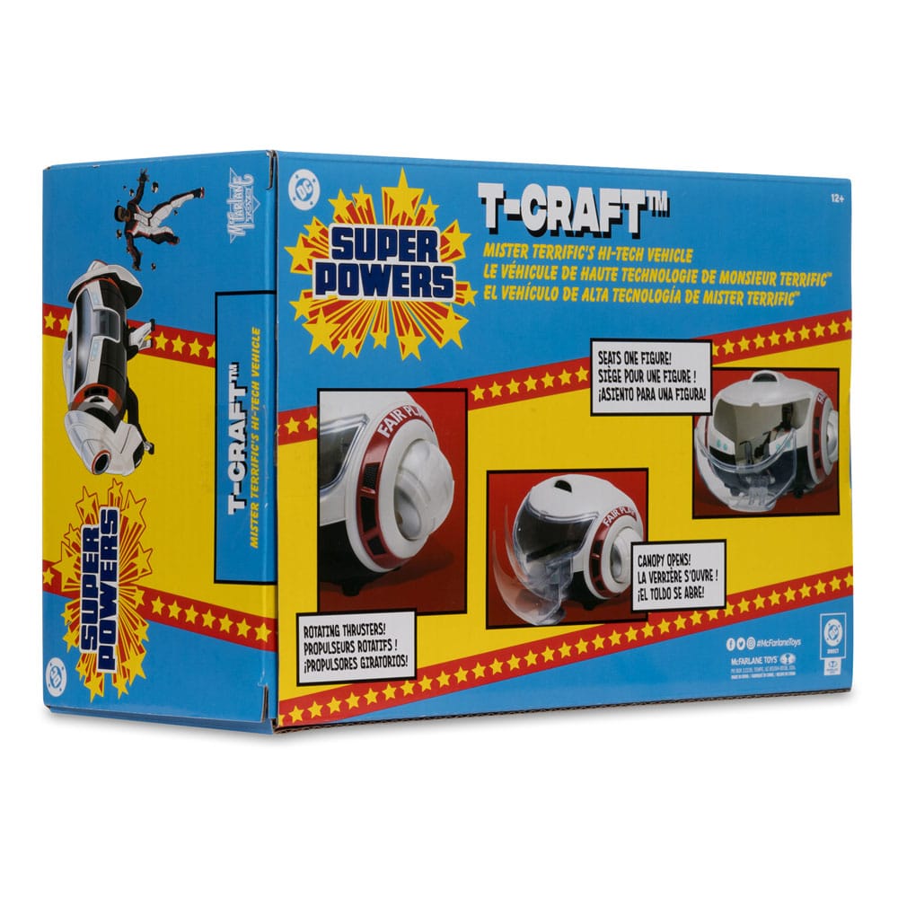 Superman (2025) DC Direct Super Powers Action Figur med køretøj Mr. Terrific & T-Craft