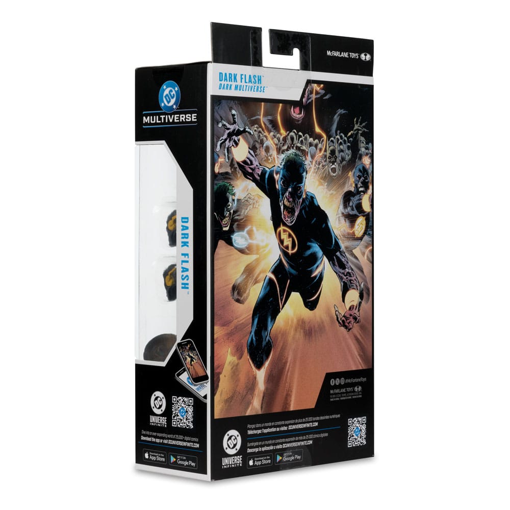 DC Comics DC Multiverse Action Figurine Dark Flash (Dark Mulitverse) (Red Platinum Edition) 18 cm