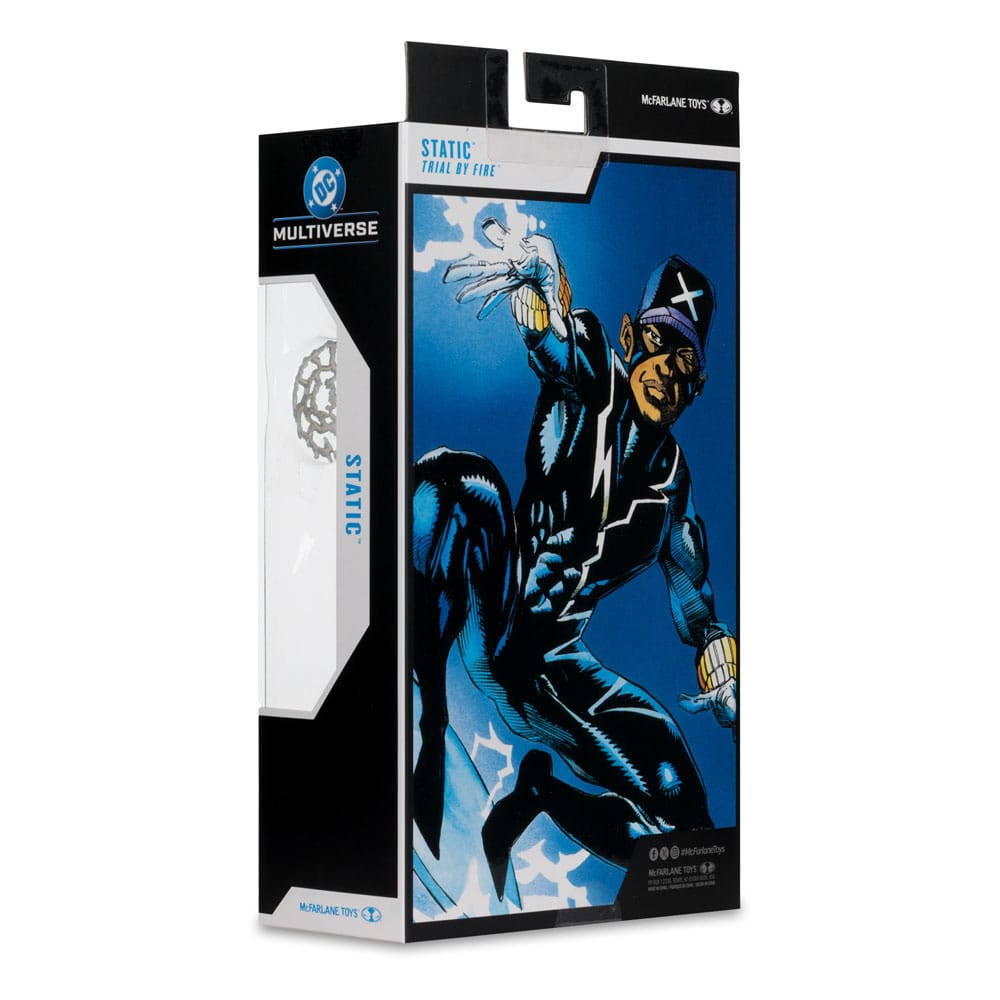 DC Multiverse Action Figur Statisk stød (Trial by Fire) (Gold Label) 18 cm