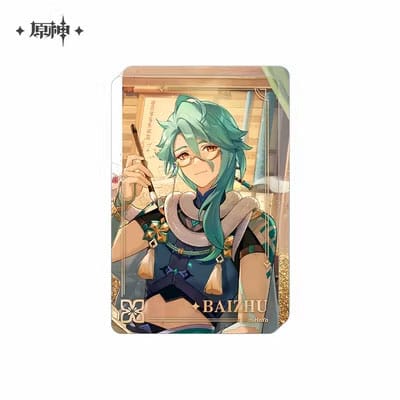 Ornamento acril di Genshin Impact con glitter: Baizhu 10 cm