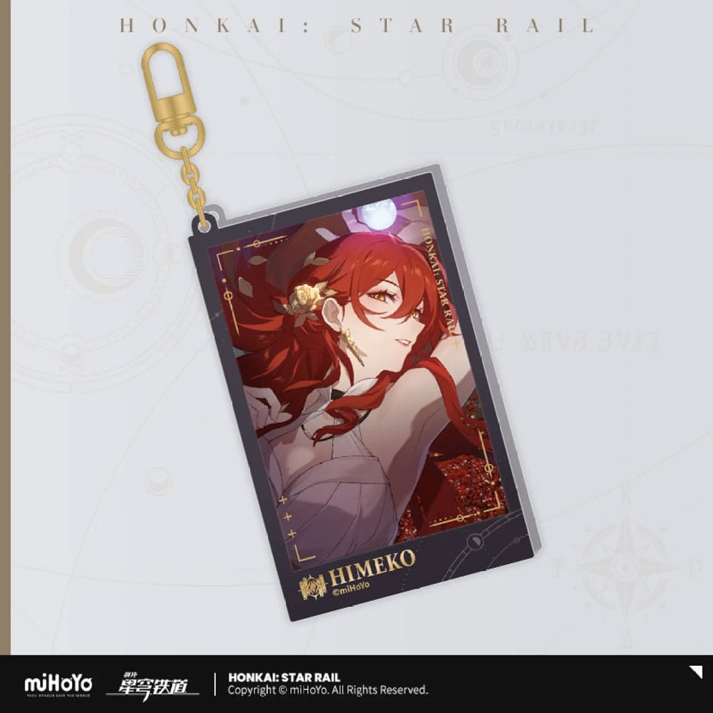 Honkai: Star Rail Countdown Departure Series Portachiavi in acrilico Himeko Glitter 9 cm