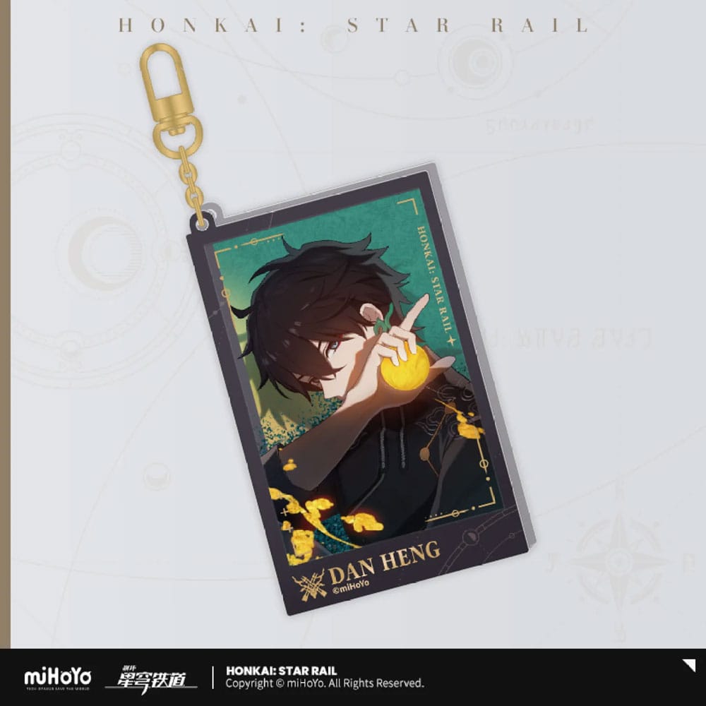 Honkai: Portachiavi in acrilico Star Rail Countdown Departure Series Dan Heng Glitter 9 cm
