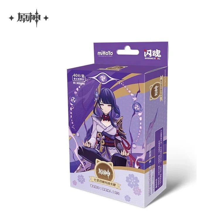 Genshin Impact Trading Card Game Series 03 Pre-Build Starter Deck 01 Raiden Shogun *kinesisk version*