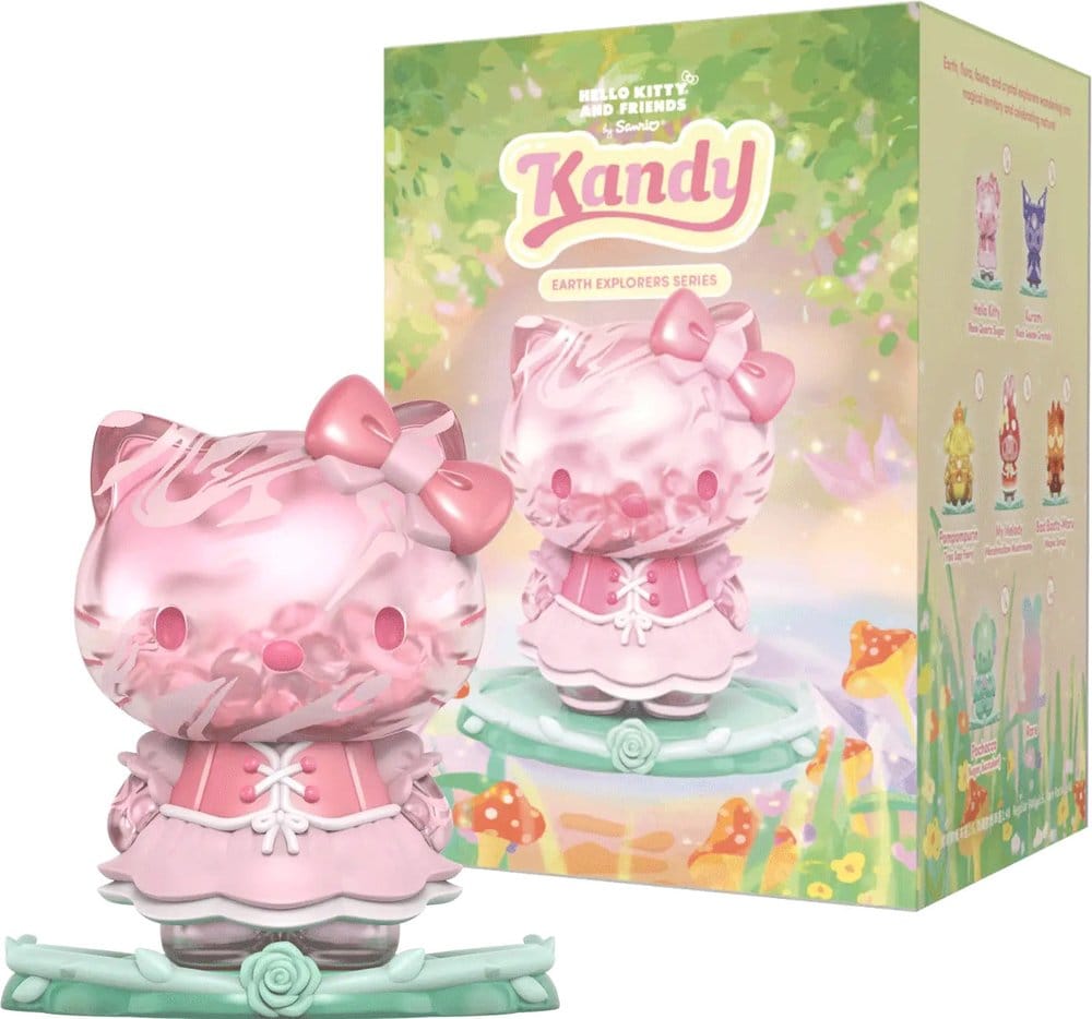 Sanrio Earth Explorer Series Kandy 4 tommer Vinyl Figur Blind Box Display (6)