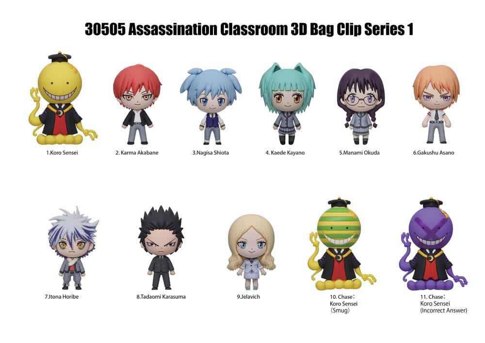 Clip per borse in PVC di Sonic the Hedgehog Floccaggio Serie 5 Display (24)