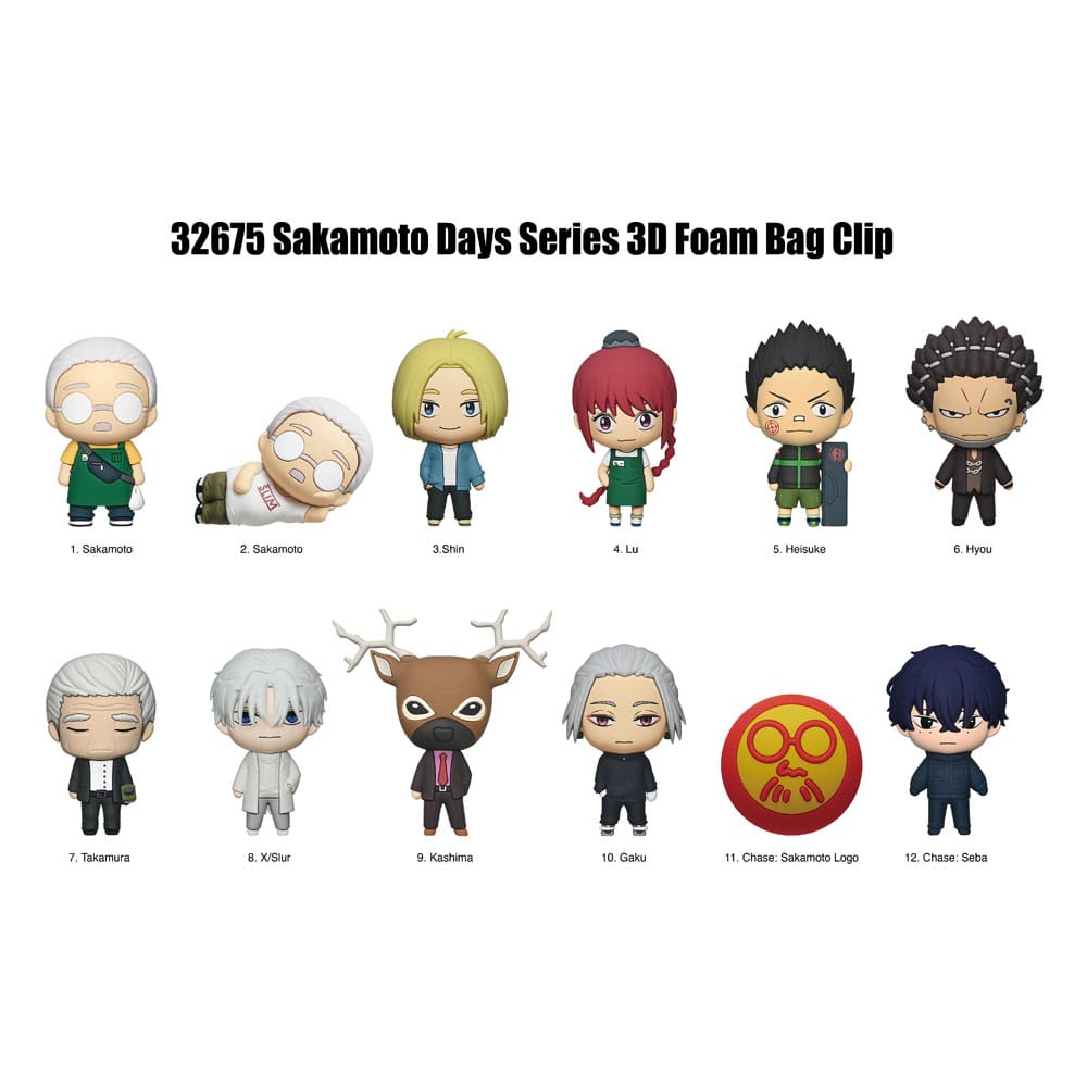 Sakamoto Days 3D Köpük Çanta Klipsleri Serisi 2 Ekran (24)