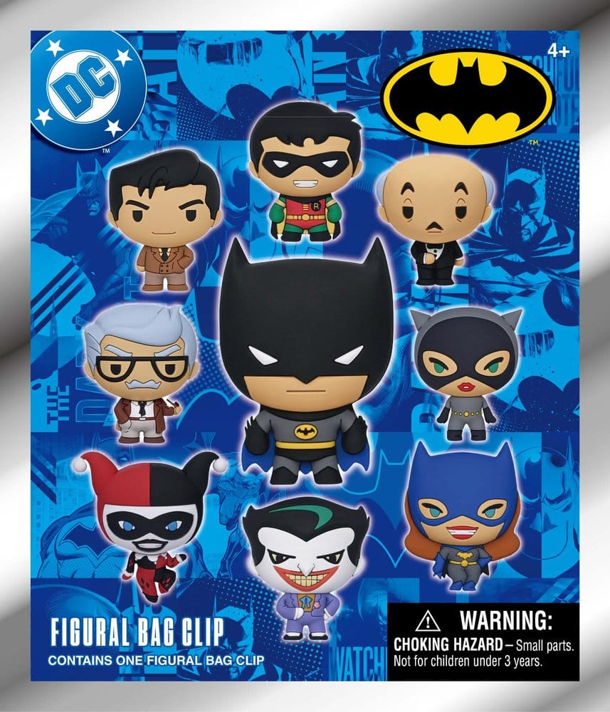 Batman: The Animated Series 3D Foam Bag Clips Series 1 Display (24)