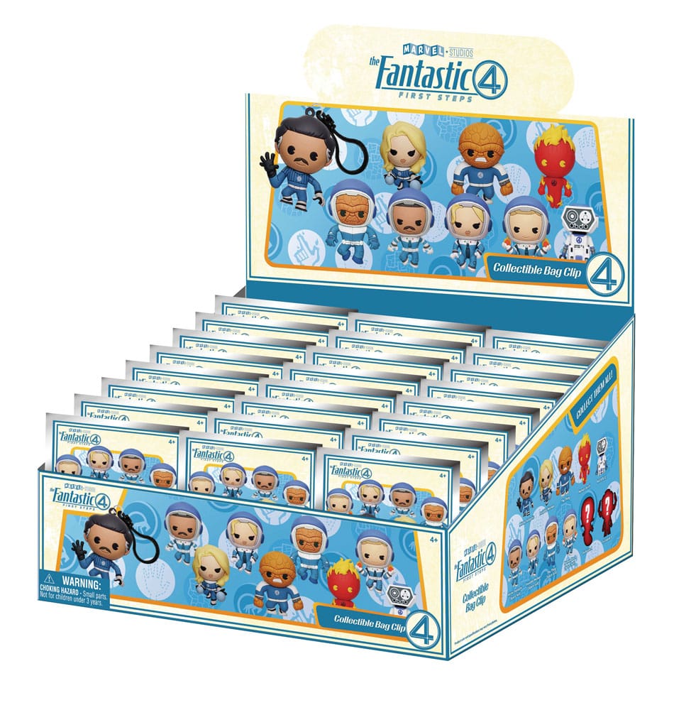 Fantastic Four 3D PVC Bag Clips Display (24)
