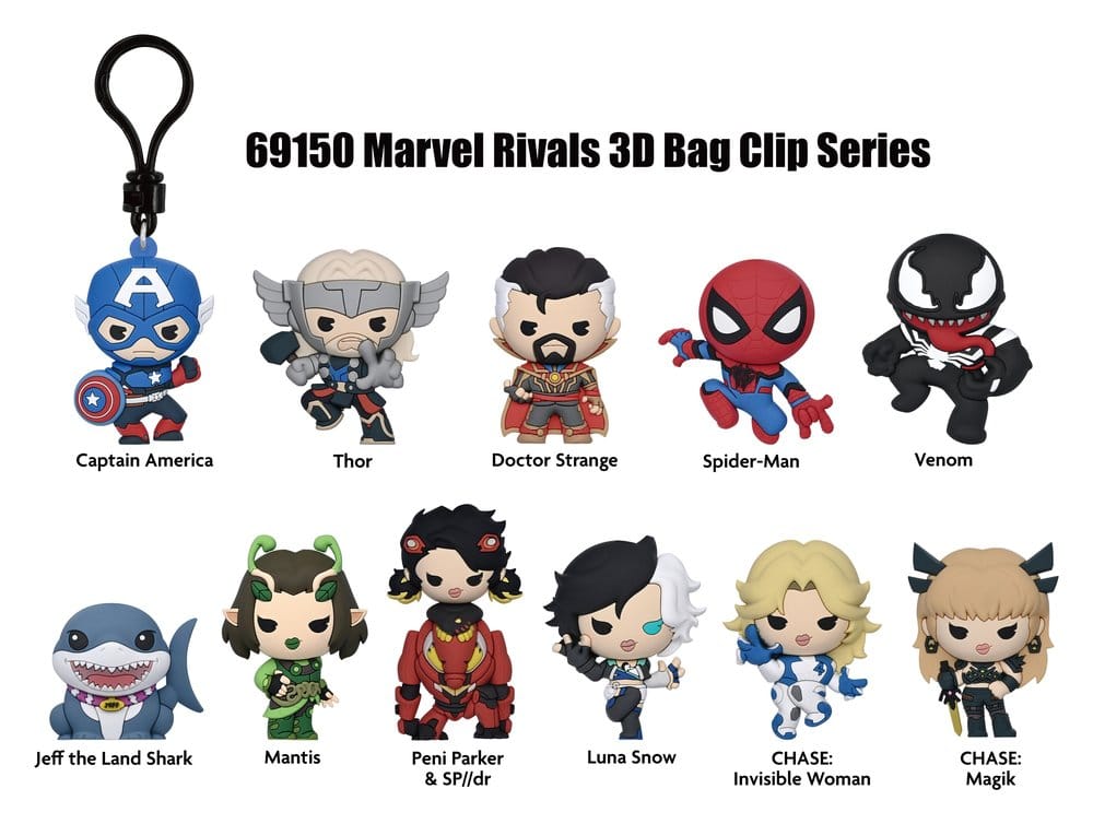 Marvel Rivals 3D Foam Bag Clips Series 16 Display (24)
