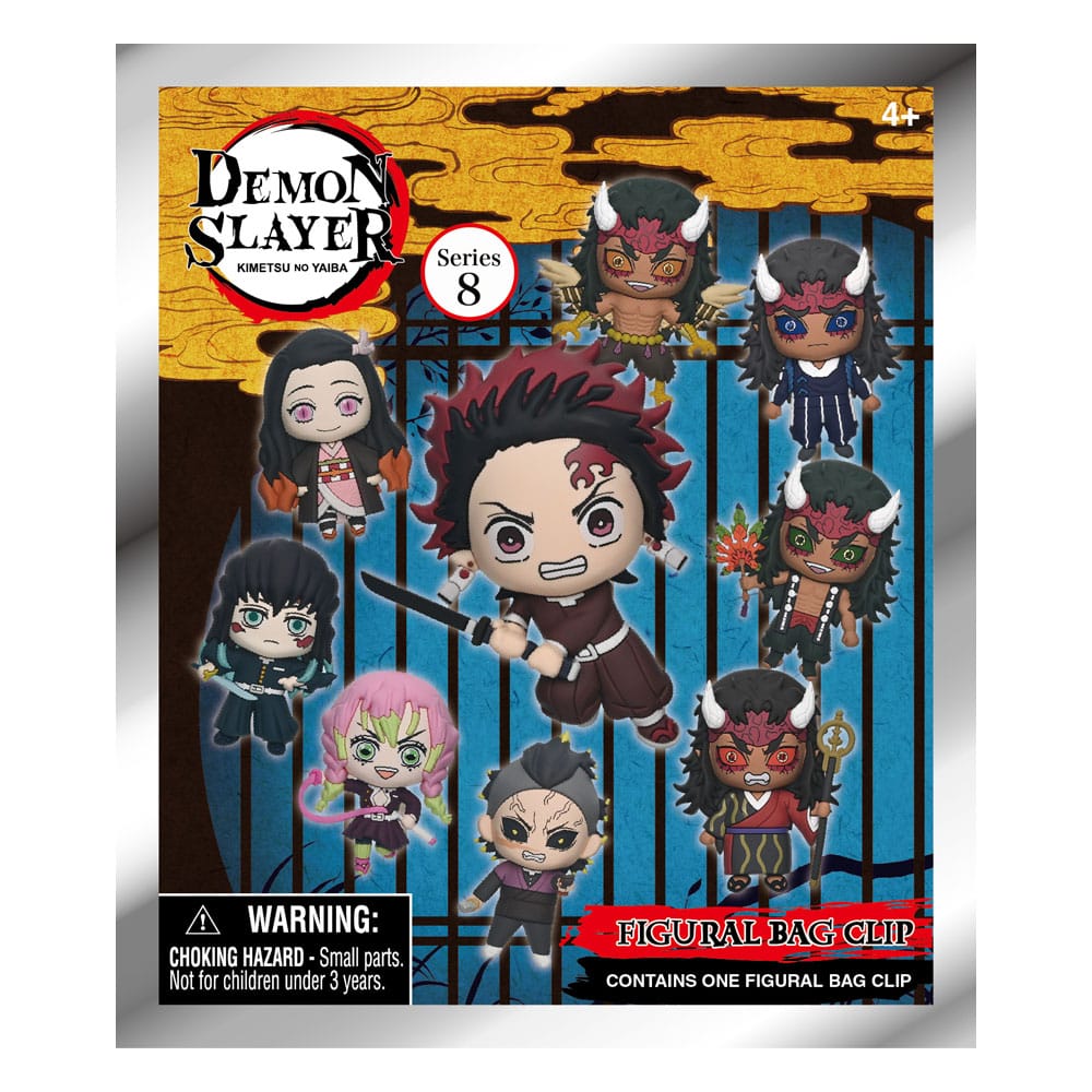 Demon Slayer sesong 3 3D Foam Bag Clips Series 8 Display (24)