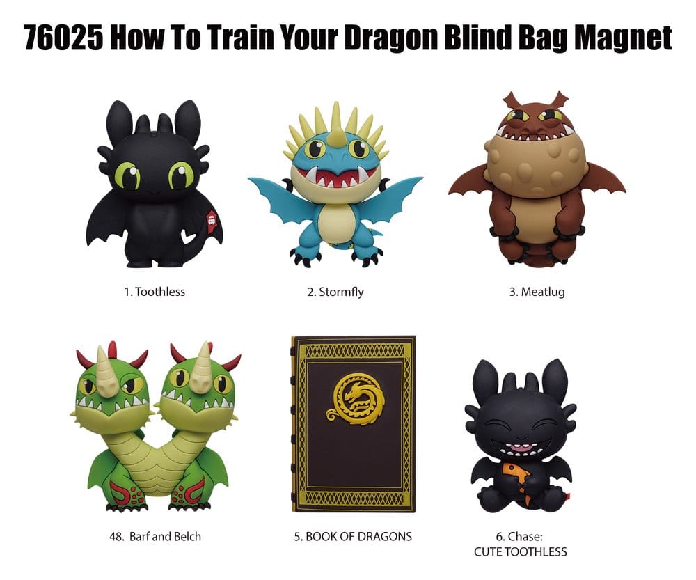 How to Train Your Dragon Magnets Blind Pack Serie 1 Display (12)