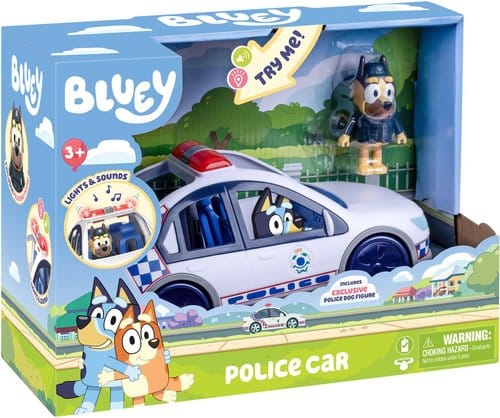 Coche de policía de vehículo azulado