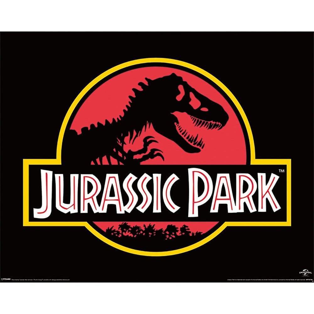 Jurassic Park Mini-Poster (klassisches Logo), 40 x 50 cm