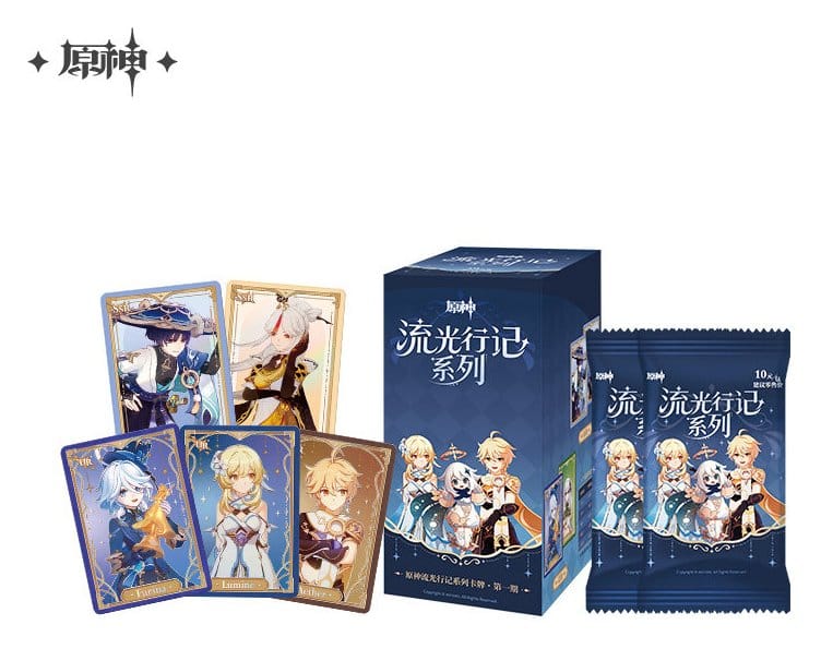 Genshin Impact Trading Card Game Journey of Light Blind Box Display (18) *Kinesisk version*