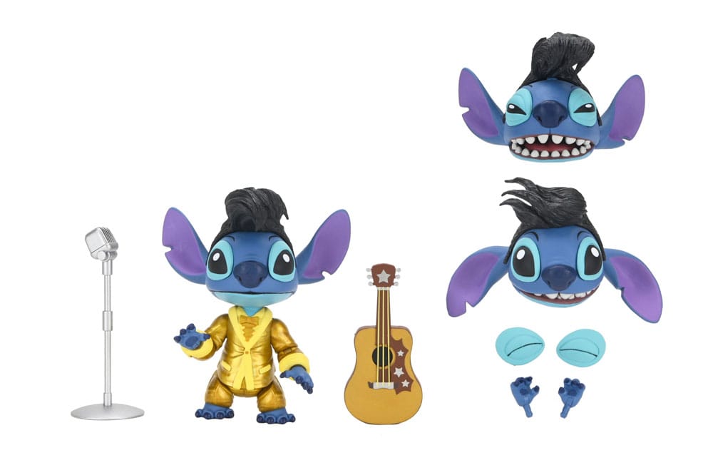 Lilo ve Stitch Aksiyon Figürü Ultimate Altın Takım Elbise Elvis Stitch 18 cm