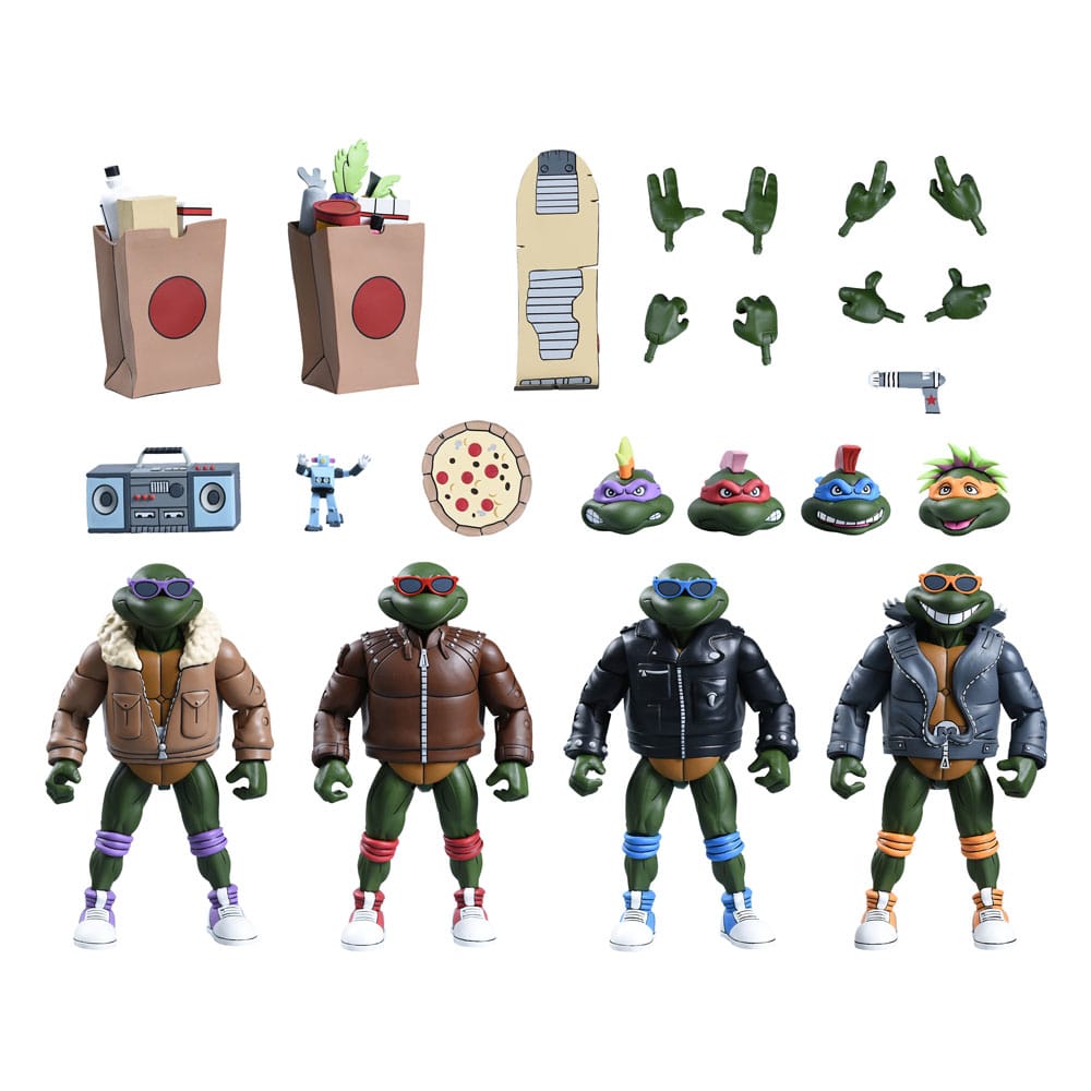 Teenage Mutant Ninja Turtles (Cartoon) Actiefiguren 4-Pack Punk Turtles 18 cm
