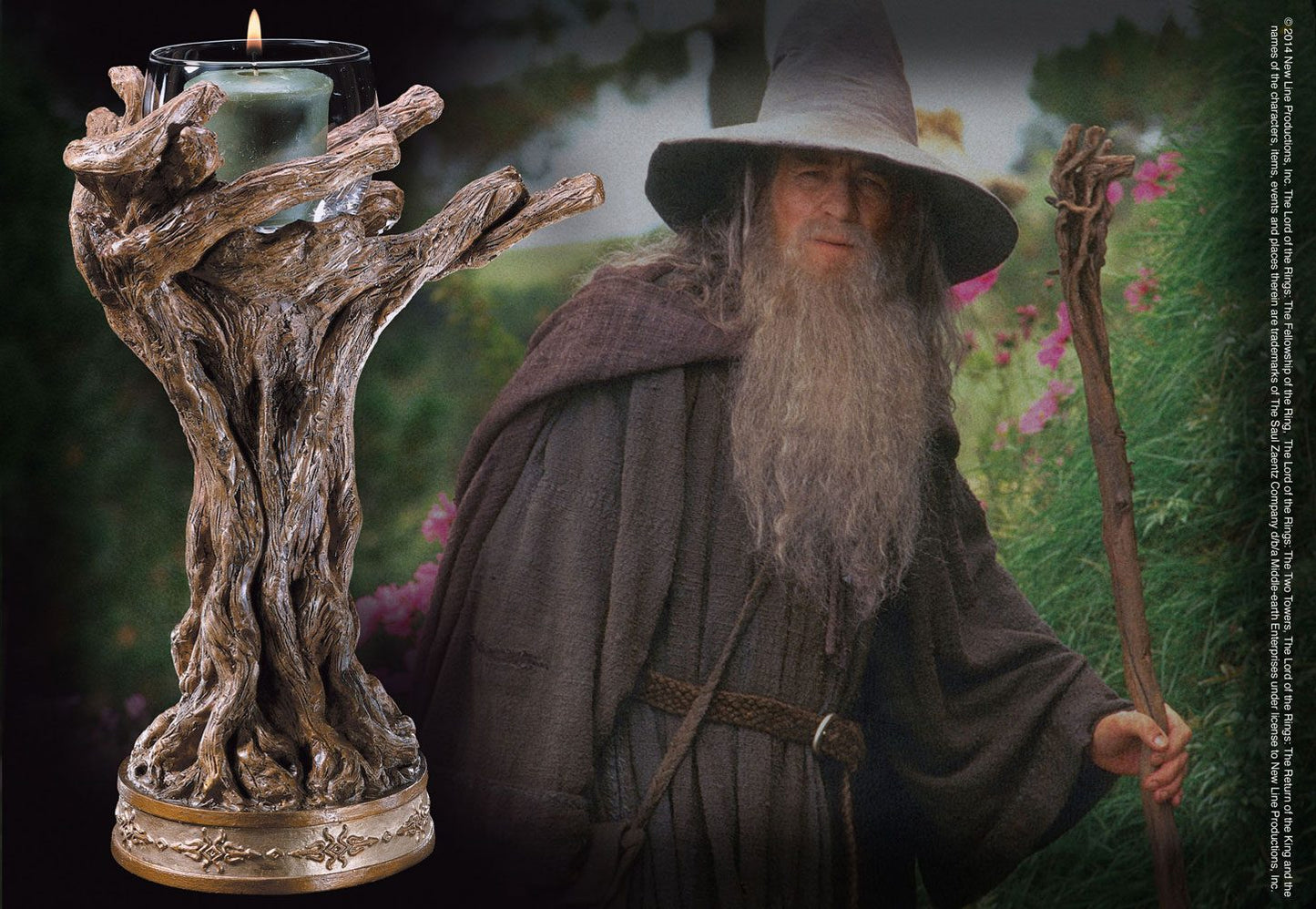 Signore degli anelli che titolare della candela Gandalf il grigio 23 cm