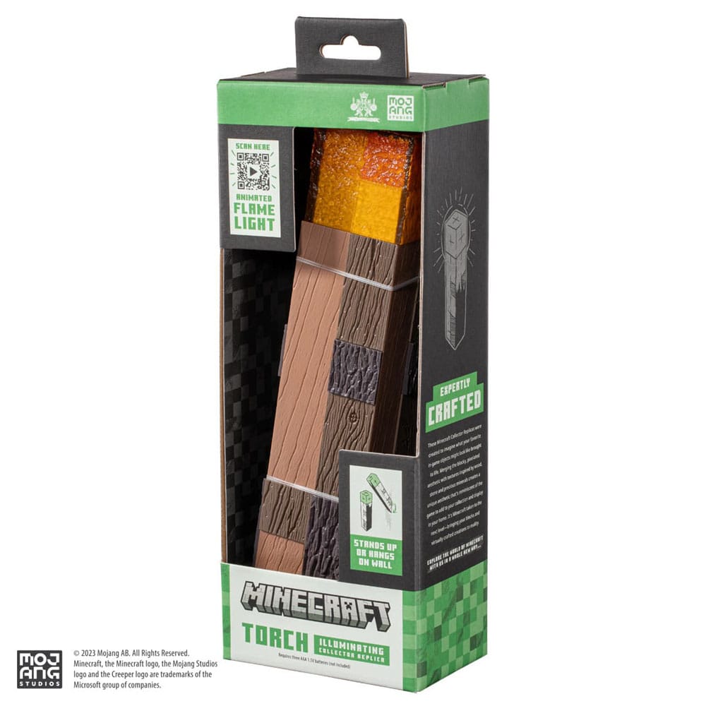 Minecraft replica Illuminating Torch 25 cm