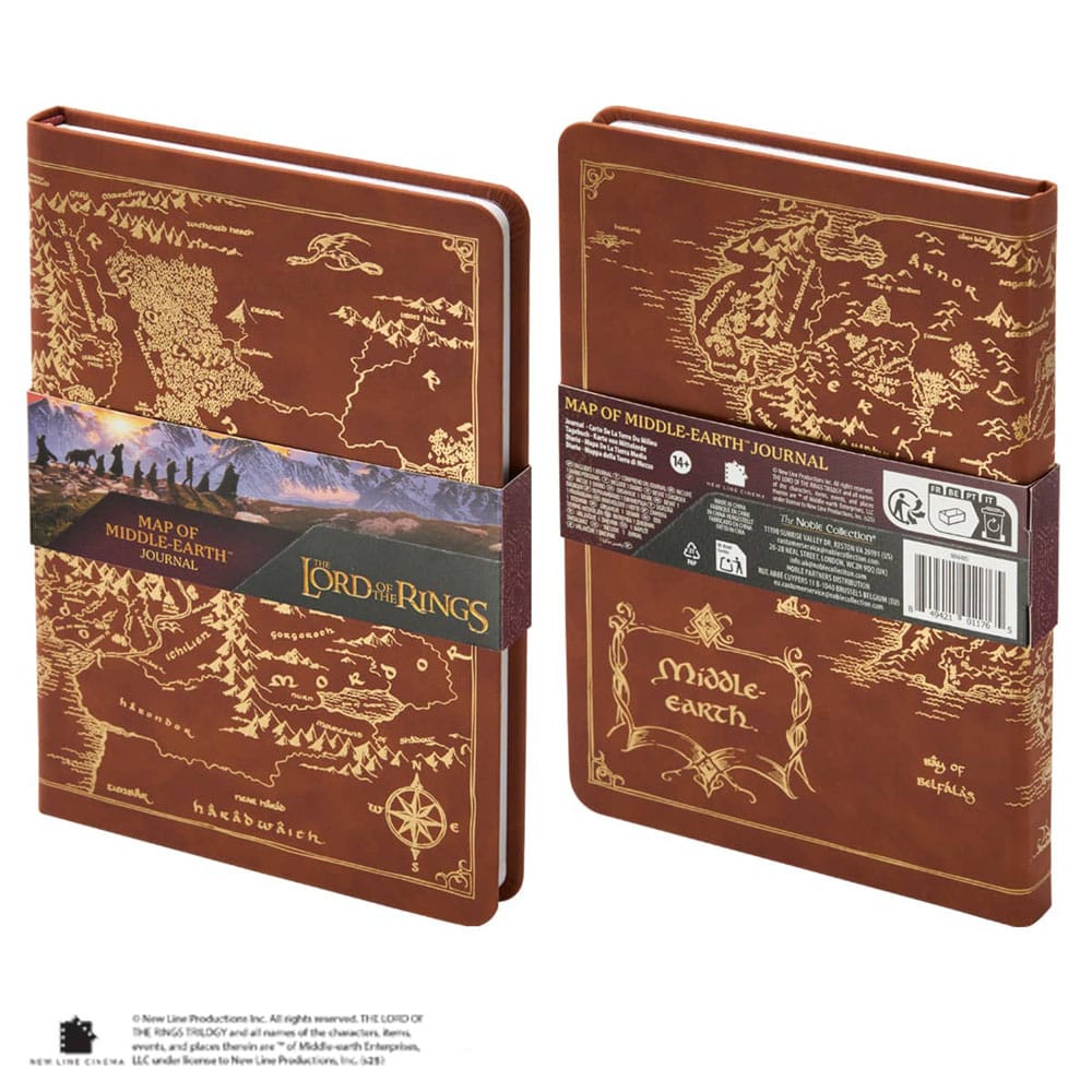 The Lord of the Rings Journal Map of Middle-Earth 240 sidor