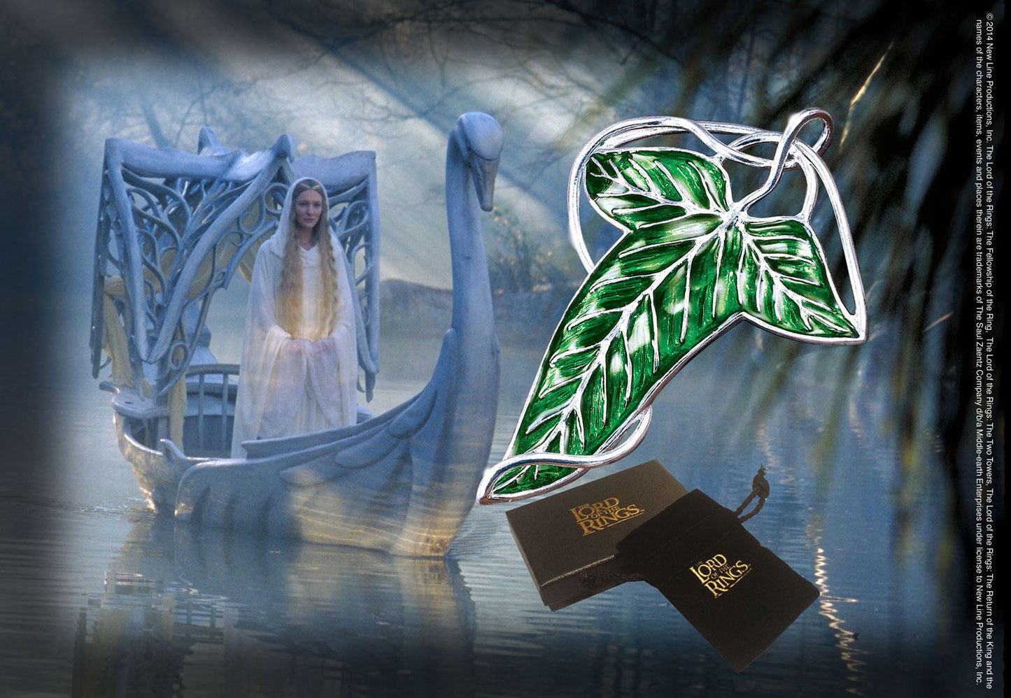Lord of the Rings Brosche Elven Leaf Brosche (versilbert)
