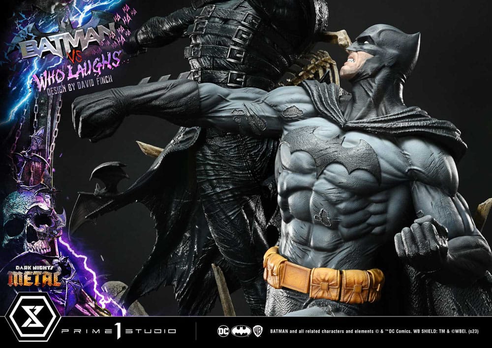 Dark Nights: Metal Ultimate Premium Masterline Series Statue 1/4 Batman vs Batman, der griner 67 cm