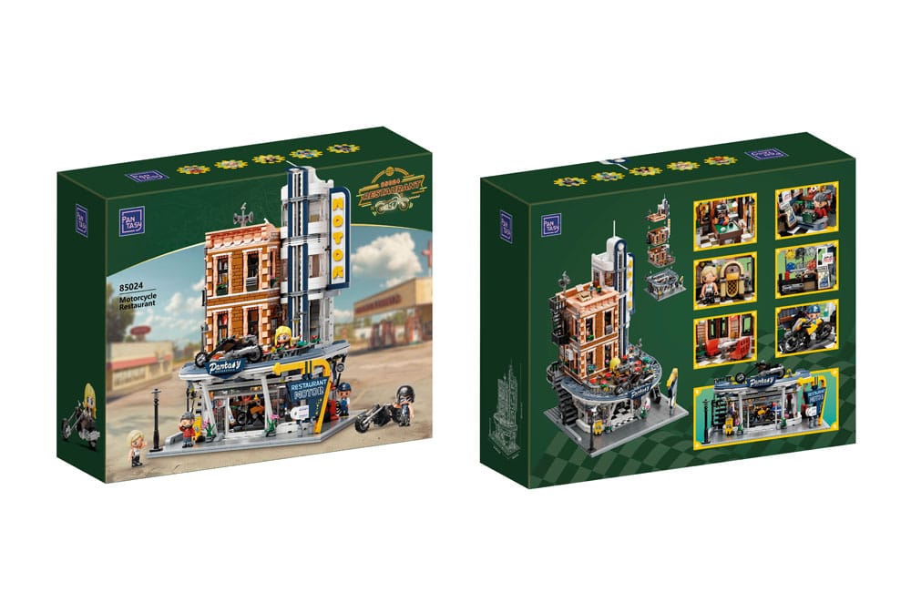 Pantasy Original Set de Construcción Moto Restaurante