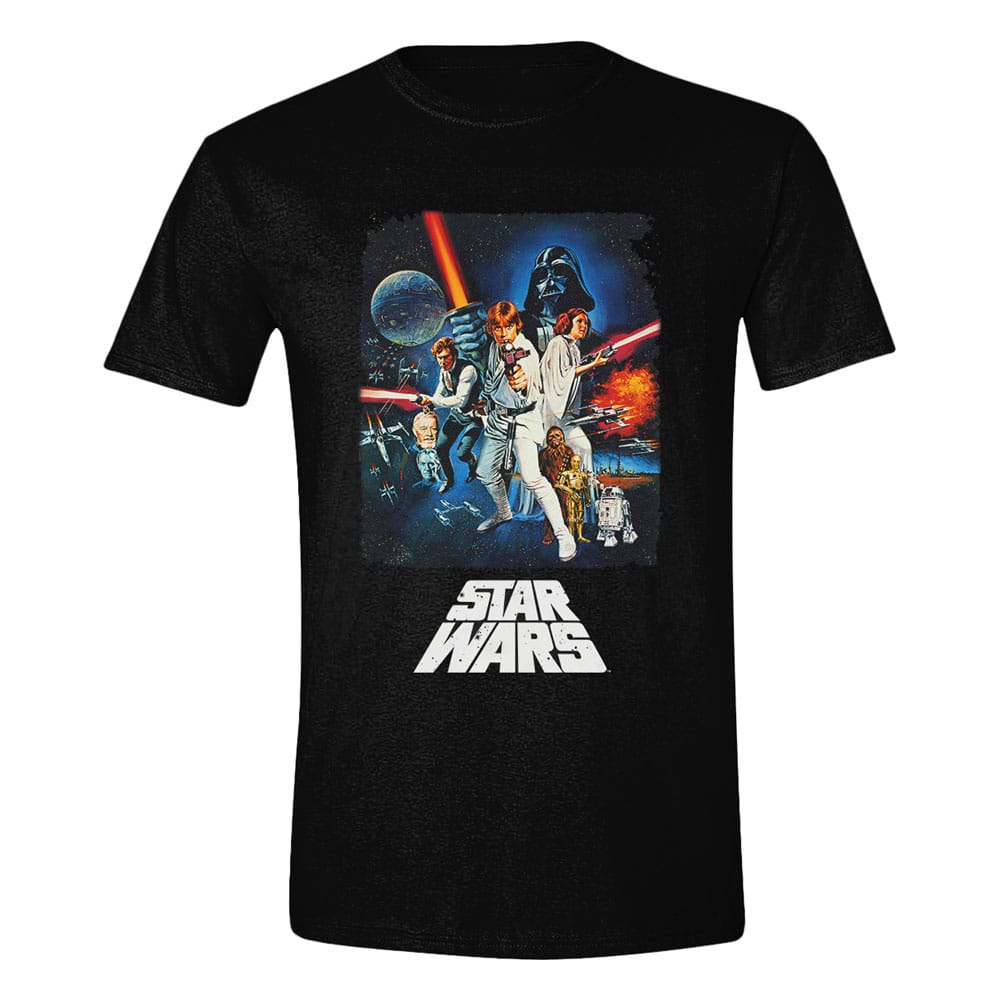 Star Wars Un nuevo cartel retro de camiseta de la camiseta de la esperanza