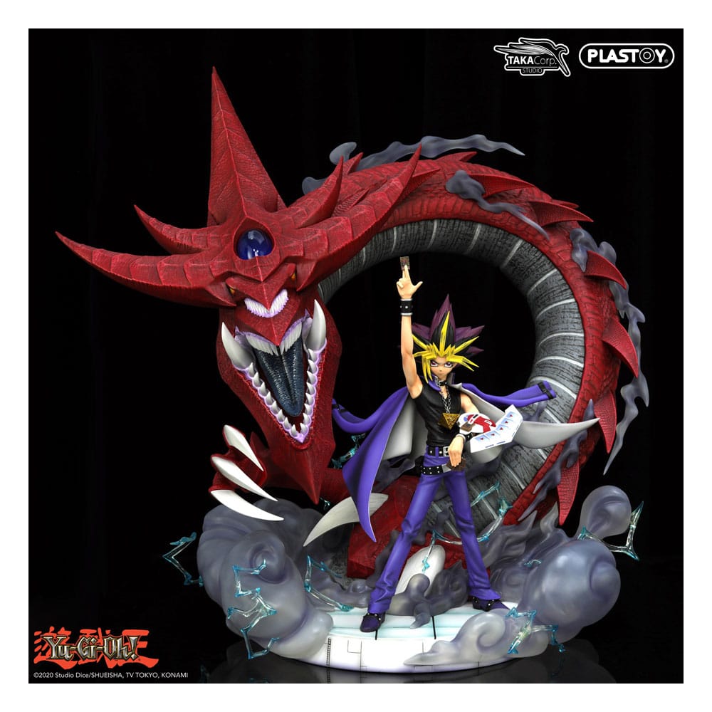 Yu-Gi-Oh! Estatua Yami Yugi y Slifer 51 cm