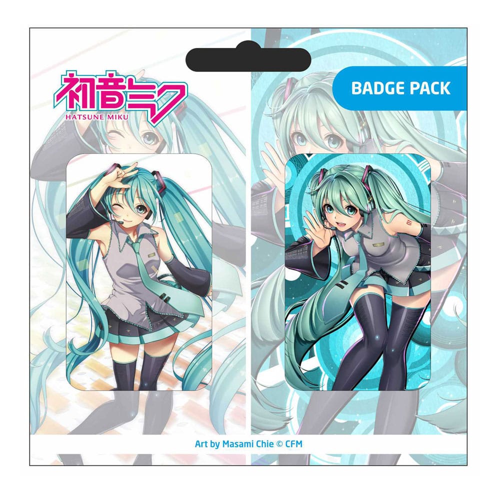 Hatsune Miku Pin Badges 2 pack Set D