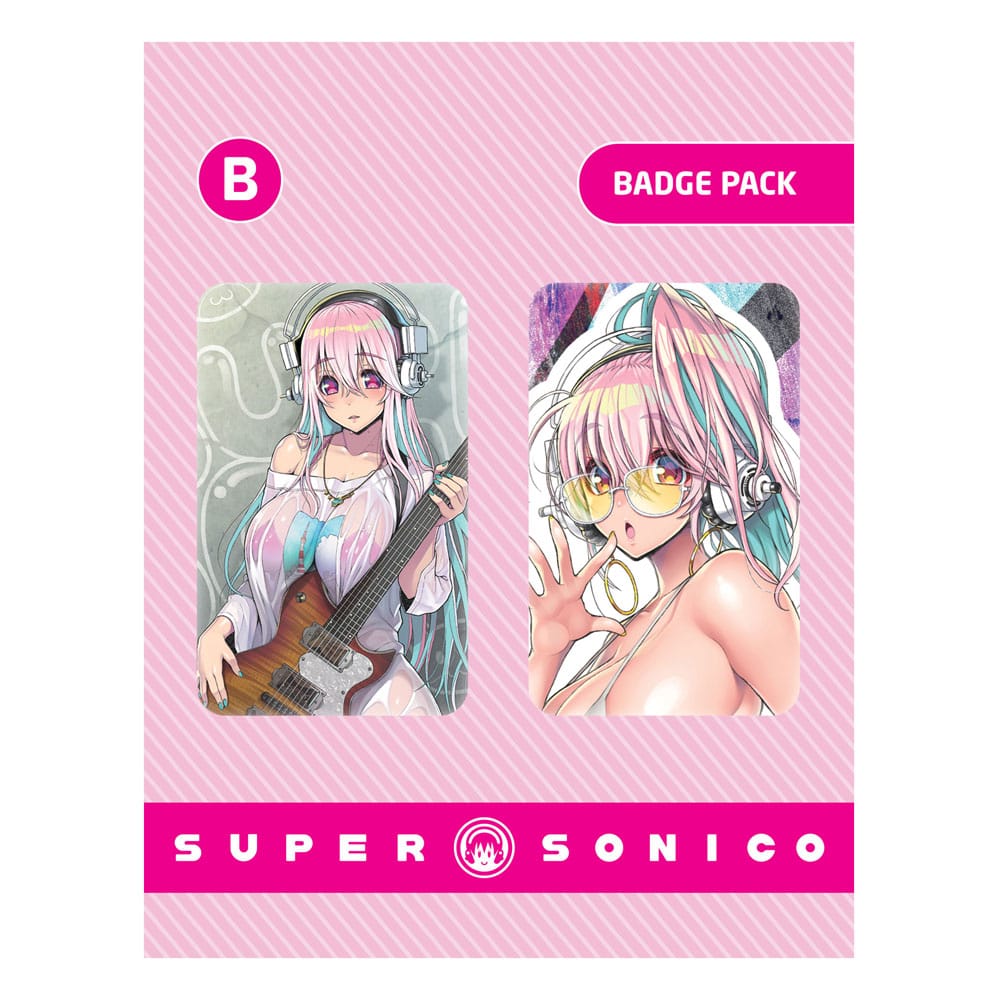 Super Sonico Pin-Abzeichen 2-Pack-Set B B