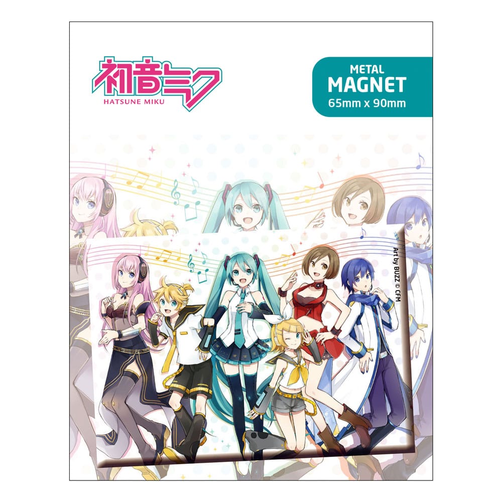 Hatsune Miku kylmagnet Hatsune Miku och vänner
