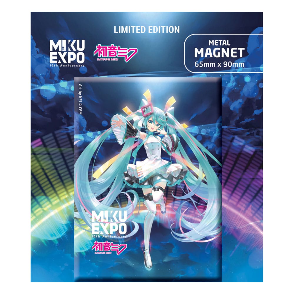 Hatsune Miku Kühlschrank Magnet Miku Expo 10 -jährige Kunst von Kei Ver. Limitierte Auflage, beschränkte Auflage