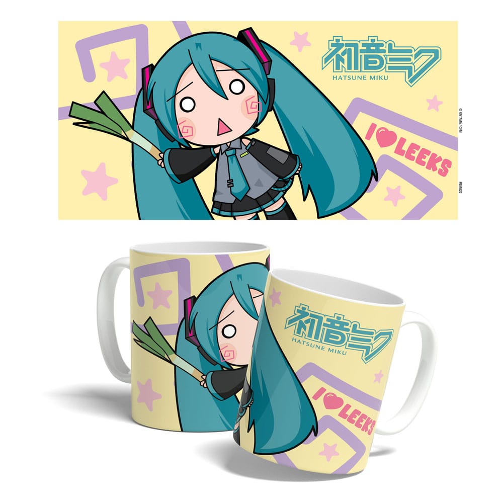 Hatsune Miku Mugg Miku Chibi Purjolök Girl 325 ml