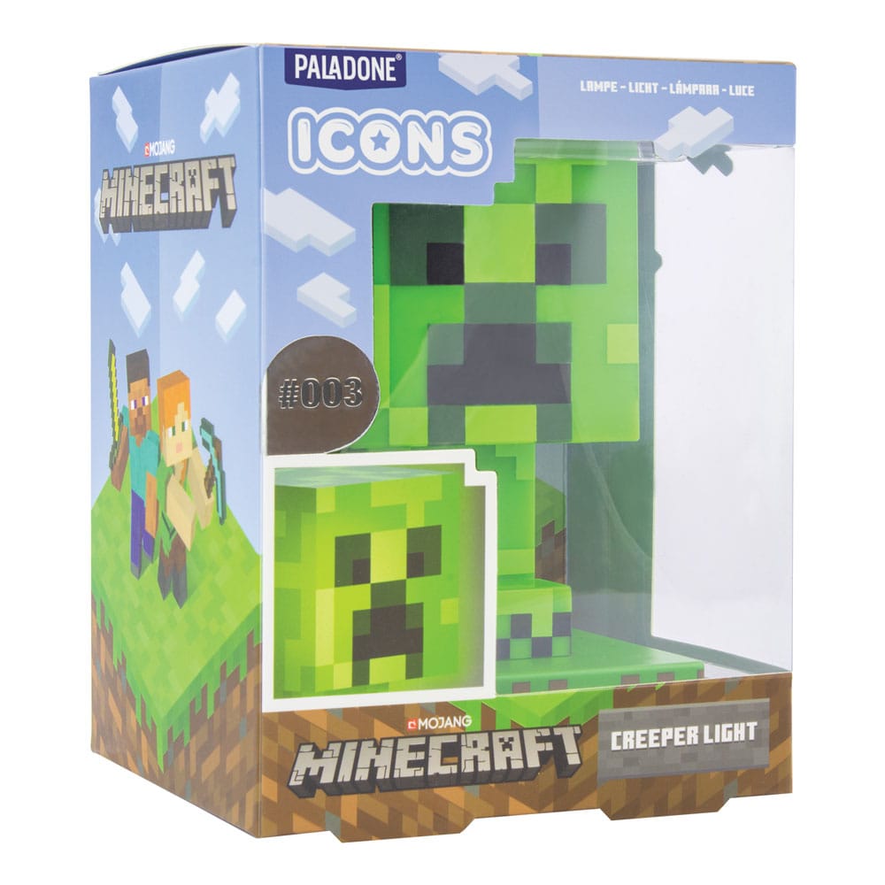 Icone Minecraft Light Creeper 11 cm